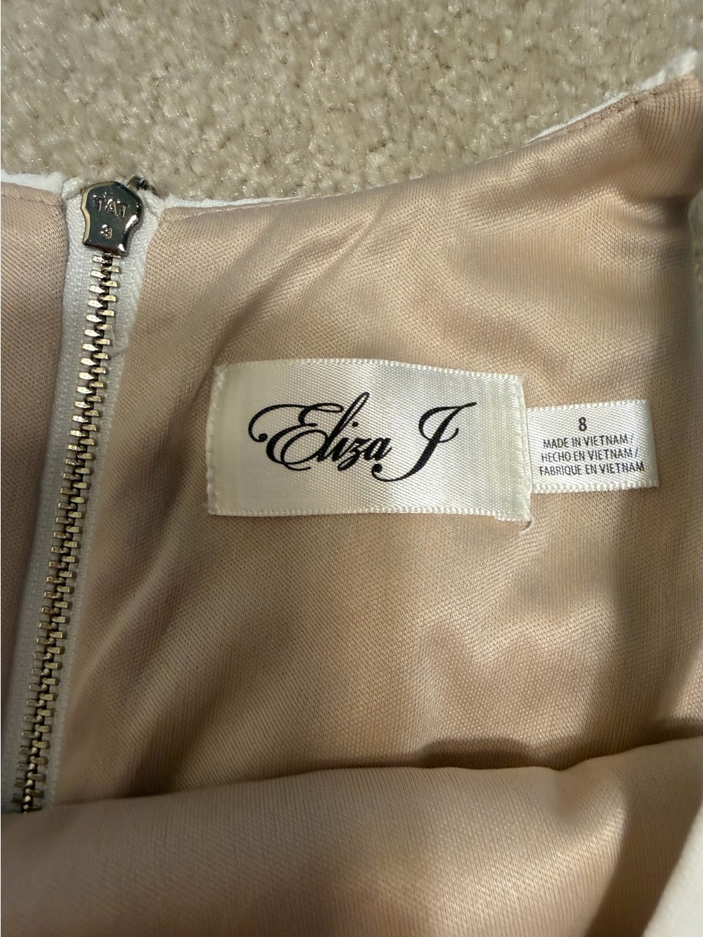 Eliza J White Eyelet Halter Dress Size 8 NWOT - Picture 8 of 9